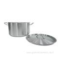 Stainless steel double-ear soup pot with composite bottom